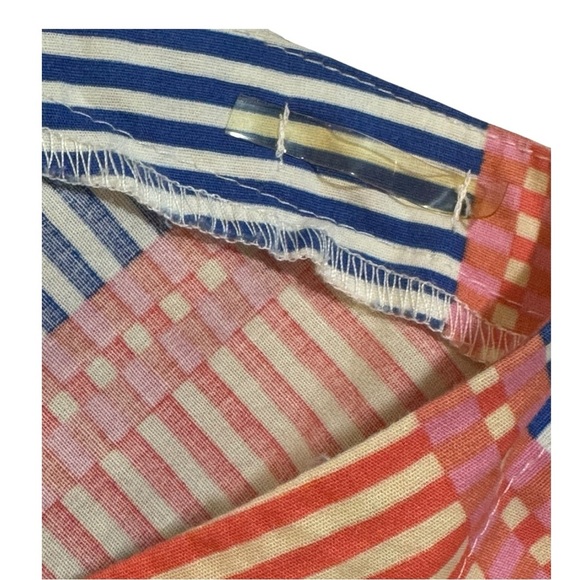 Bebop Strapless Button-Up Cotton Striped Summer Vacay-Ready Dress Size XL - Picture 6 of 6